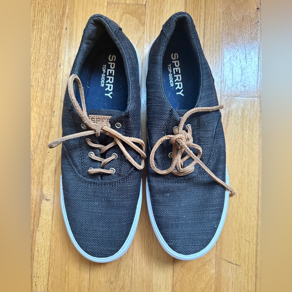 Sperry Striper II CVO Baja #STS19611. Men’s Size 9.5 in Charcoal